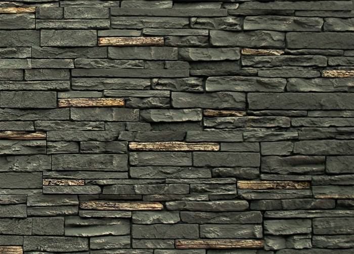 Fake rock siding