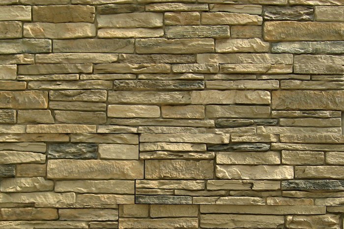 Fake rock siding