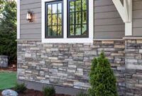 Faux rock siding