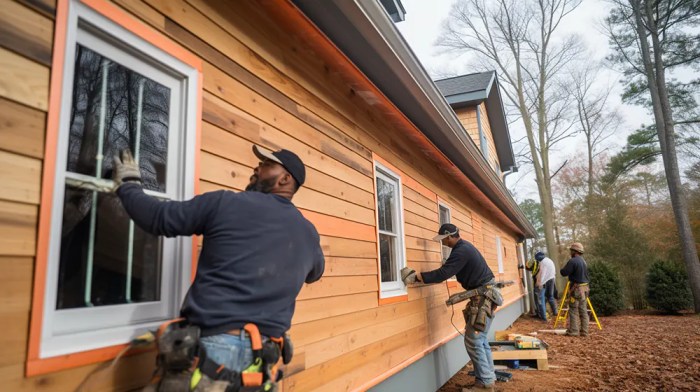 Exterior shiplap