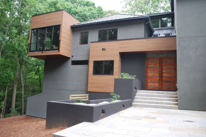 Exterior wood siding