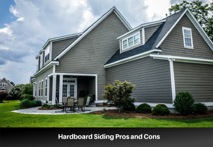 Hardboard siding