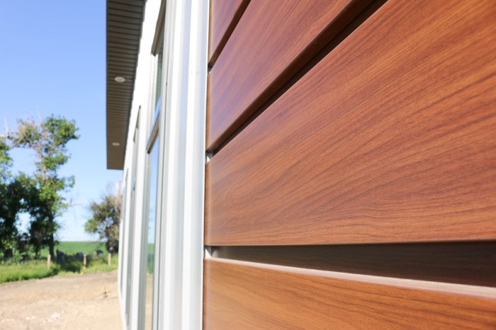 Metal siding that looks like wood