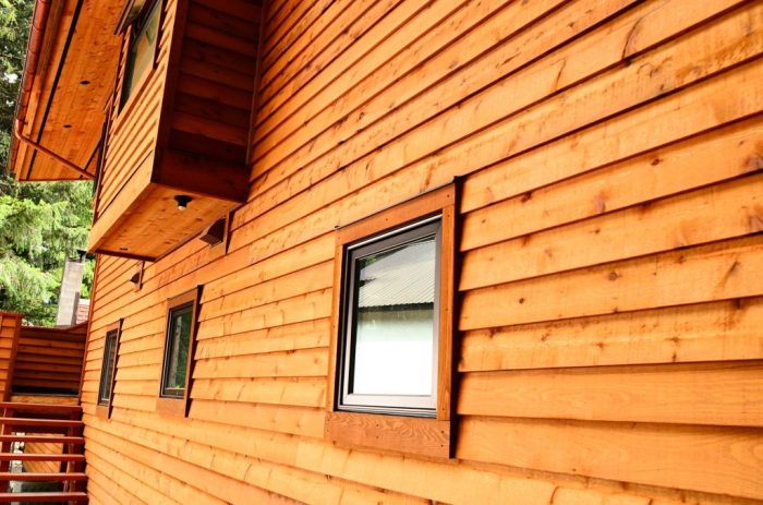 Cedar lap siding