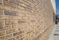 Fake brick siding