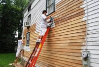 Painting siding