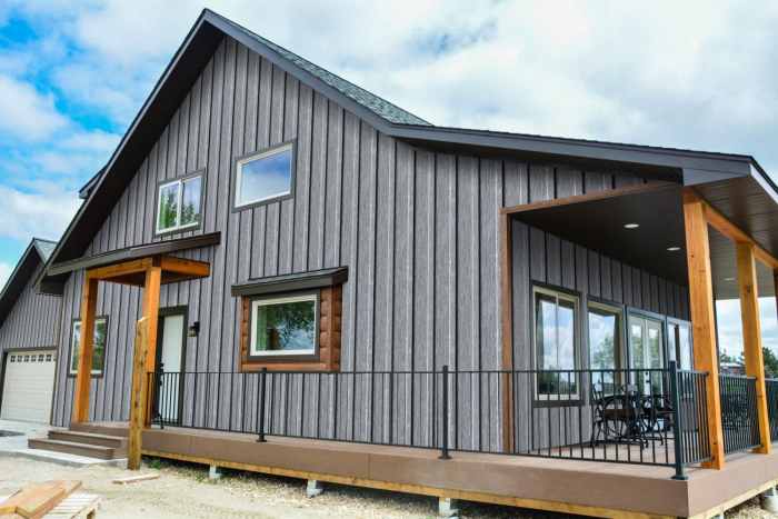 Metal siding house