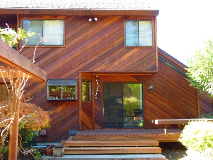 Redwood siding