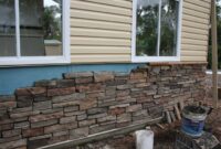 Outdoor stone veneer